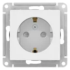 Розетка AtlasDesign 16А с заземл. защ. шторки механизм лотос SE ATN001345