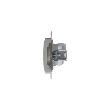 Розетка 1-м СП Glossa 16А IP20 250В с заземл. механизм платина SE GSL001243
