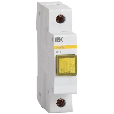 Лампа сигнальная ЛС-47М желт. KARAT IEK MLS20-230-K05