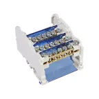 Шина на DIN-рейку в корпусе (кросс-модуль) ШНК 4х7 3L+PEN IEK YND10-4-07-100