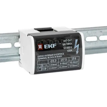 Шина нулевая в корпусе 2х7 EKF sn0-2x7