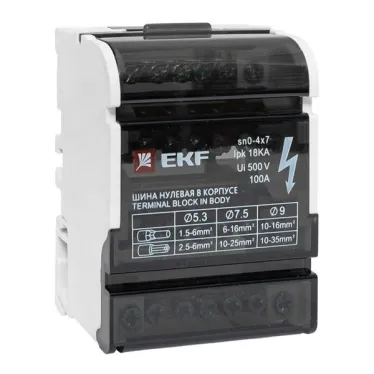 Шина нулевая в корпусе 4х7 EKF sn0-4x7