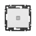 Выключатель 1-кл. СП Valena 10А IP31 250В с зел. индикацией механизм бел. IEK 774410