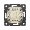 Выключатель 1-кл. СП Valena 10А IP31 250В с зел. индикацией механизм бел. IEK 774410
