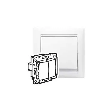 Выключатель 2-кл. СП Valena 10А IP31 механизм бел. (DIY-упак.) IEK 694265