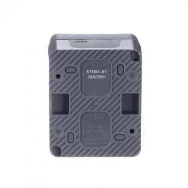Переключатель проходной 1-кл. ОП AtlasDesign PROFI IP54 10AX антрацит SE ATN544061