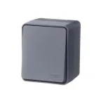 Переключатель проходной 1-кл. ОП AtlasDesign PROFI IP54 10AX антрацит SE ATN544061