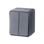 Выключатель 2-кл. ОП AtlasDesign PROFI IP54 10AX антрацит SE ATN544051