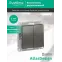 Выключатель 2-кл. СП AtlasDesign 10А IP20 (сх. 5) 10AX механизм сталь SE ATN000951