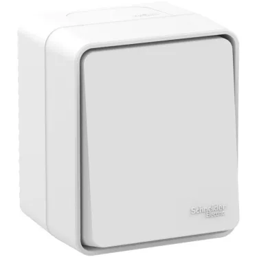 Переключатель проходной 1-кл. ОП AtlasDesign PROFI IP54 10AX бел. SE ATN540161