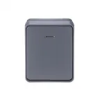 Выключатель 1-кл. ОП AtlasDesign PROFI IP54 10AX с подсветкой антрацит SE ATN544013