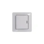 Переключатель проходной 1-кл. СП Glossa 10А IP20 (сх. 6а) 10AX с подсветкой механизм бел. SE GSL000163