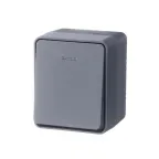 Выключатель 1-кл. ОП AtlasDesign PROFI IP54 10AX с подсветкой антрацит SE ATN544013