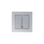 Выключатель 2-кл. СП AtlasDesign 10А IP20 (сх. 5а) 10AX с подсветкой механизм алюм. SE ATN000353