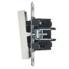 Выключатель 1-кл. СП BRITE ВС10-1-1-БрБ 10А с индик. механизм бел. IEK BR-V10-1-10-K01