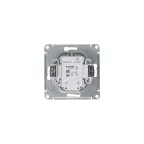 Выключатель 2-кл. СП AtlasDesign 10А IP20 (сх. 5а) 10AX с подсветкой механизм алюм. SE ATN000353
