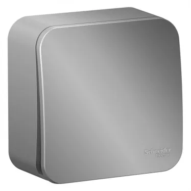 Выключатель 1-кл. ОП Blanca 10А IP20 (сх. 1) 250В с изолир. пластиной алюм. SE BLNVA101013