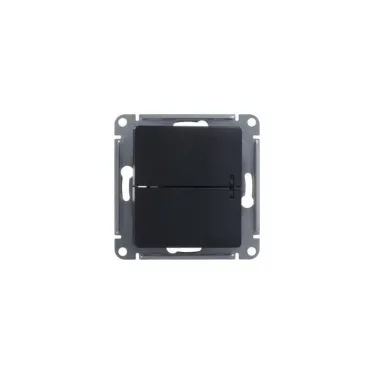 Выключатель 2-кл. СП Glossa 10А IP20 (сх. 5а) 10AX с подсветкой механизм антрацит SE GSL000753