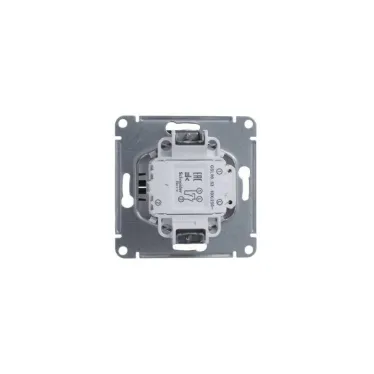 Выключатель 2-кл. СП Glossa 10А IP20 (сх. 5а) 10AX с подсветкой механизм антрацит SE GSL000753