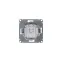Переключатель проходной 1-кл. СП Glossa 10А IP20 (сх. 6) 10AX механизм платина SE GSL001261