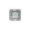 Выключатель 2-кл. СП Glossa 10А IP20 (сх. 5) 10AX механизм платина SE GSL001251