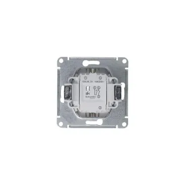Выключатель 2-кл. СП Glossa 10А IP20 (сх. 5) 10AX механизм платина SE GSL001251