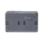 Блок ОП AtlasDesign PROFI IP54 (розетка 1-м 16А заземл. защ. шторки + 2-кл. выключатель 10А) антрацит SE ATN544074
