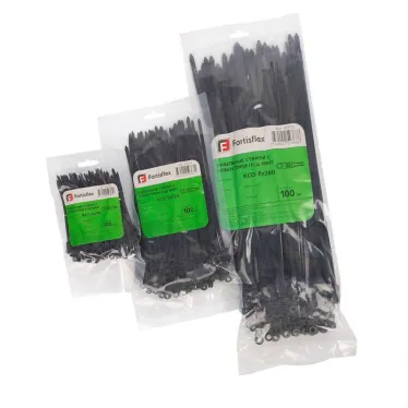 Хомут кабельный КСО 4х110 нейл. черн. (уп.100шт) Fortisflex 80532