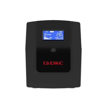 Источник бесперебойного питания ИБП Info LCD 1500В.А IEC C13 (4) USB + RJ45 DKC INFOLCD1500I