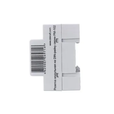 Розетка модульная РМ-102 16А 220В 2P+PEN на DIN-рейку DEKraft 18012DEK