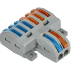 Клемма строительно-монтажная СМК компактная 221-412 PCT-412 2-проводная TOKOV ELECTRIC TKE-PCT-412/C100