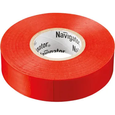 Изолента ПВХ 19мм (рул.20м) красн. NIT-A19-20/R Navigator 71111