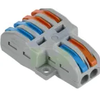 Клемма строительно-монтажная СМК компактная 221-412 PCT-412 2-проводная TOKOV ELECTRIC TKE-PCT-412/C100